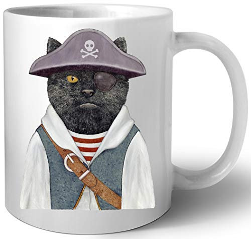 Pirat Katze Keramik Tassen Mug