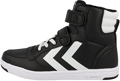 Hummel Unisex Kinder Stadil Light Quick High Jr Sneaker, Black White, 28 EU