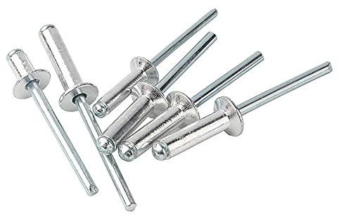 Aluminium-Senknagel, Kernnietsschraube, M3.2 / M5 Flachkopfniet, Deko-Nagel, offener Mund-M5x25 [100 stücke]