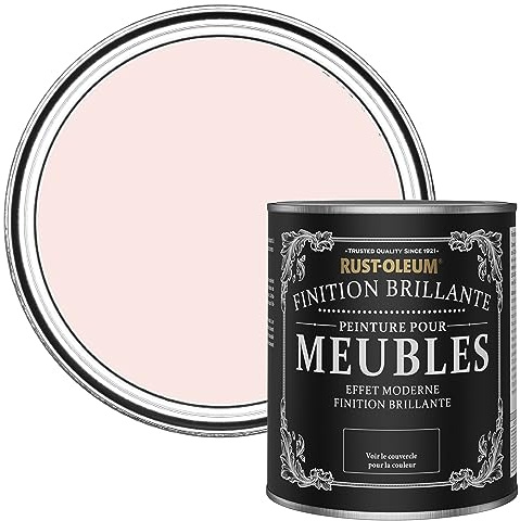 Rust-Oleum Pink Furniture & Skirting Board Paint in Gloss Finish - Strawberry Vanilla 750ml