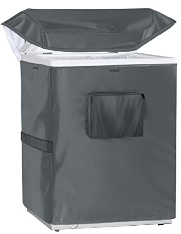 Chest Freezer Cover Deep Freezer Covers for Outside 7.0 Cubic Feet Freezer，Top with Zipper to Open Noise Reduction (40W×25D×35H)