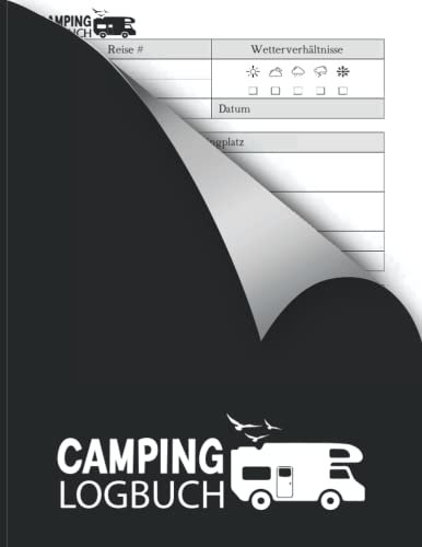 Camping Logbuch, Wohnwagen oder Wohnmobil zum Eintragen | Reisetagebuch: punktiert für Reisen mit Camper