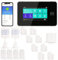 D1D9 Hausalarmsystem Touchscreen Home Anti-Einbruchsicherheit 18 Stück WiFi App DIY Wireless GSM