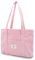 Damen Kord Groß Handtasche Tote Bag Shopper mit Reißverschluss für Bücher Reisen Alltag Schule Arbeit Einkauf rosa