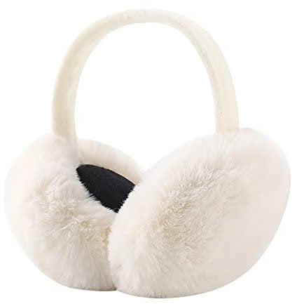Modaworld Faux Kaninchen Pelz hängen Ohr Abdeckung Warm Winter Ohrenschützer Kopfbedeckung Ohrenschützer Pelz Ohrenwärmer Mädchen Ohrenwärmer Falten
