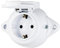 Aufputz Vintage Steckdose Rund Retro 1-fach Weiss IP44v mit Abdeckung (IP44 1-fach Steckdose Weiss)