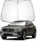 BIXUAN XC60 2024 Sonnenschutz kompatibel mit Volvo XC60 2018-2023 2024 2025 Windschutzscheibe für das Auto Frontscheibenabdeckung Windschutz für XC60 Frontscheibe Blockiert UV Abdeckung Faltbar