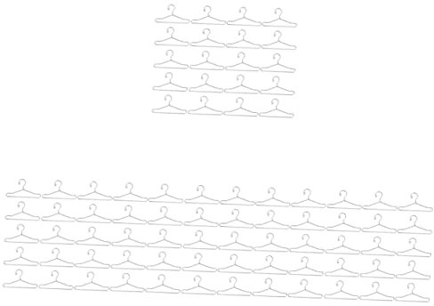 COHEALI 80 STK Puppenaufhänger Puppenhaus Kleiderständer Drahtgestellständer Kleiderständer Für Minipuppen Kleiderhalter Für Puppe Mini-Puppen-kleiderbügel Metall Goldlinie Baby Buchstabe