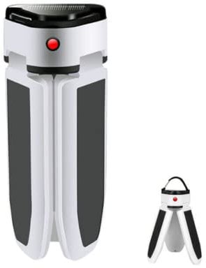 Adventure Peaks Solar Camping Lantern 60 LED Rechargeable, Waterproof, Portable Indoor Outdoor Camping Light Portable Torch for Hiking, Trips, Picnics, Emergency & Garden Use