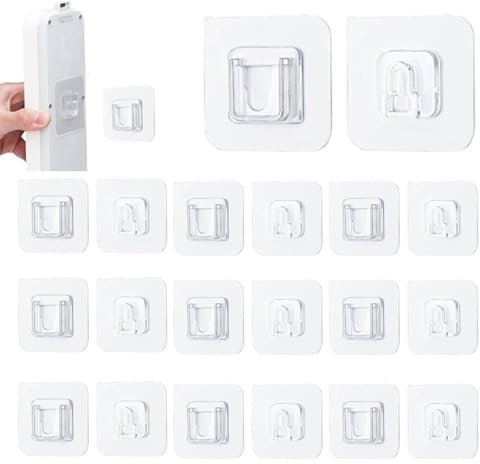 Ganchos de Pared Adhesivos de Doble Cara,Ganchos mágicos,Ganchos Autoadhesivos para Colgar,Ganchos Autoadhesivos,sin perforar ni clavos,para baño,cocina,oficina,10 Pares