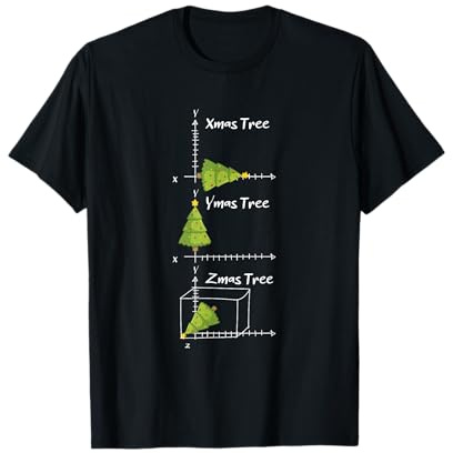 Xmas Ymas Zmas Baum - Weihnachten Mathematiker Mathelehrer T-Shirt
