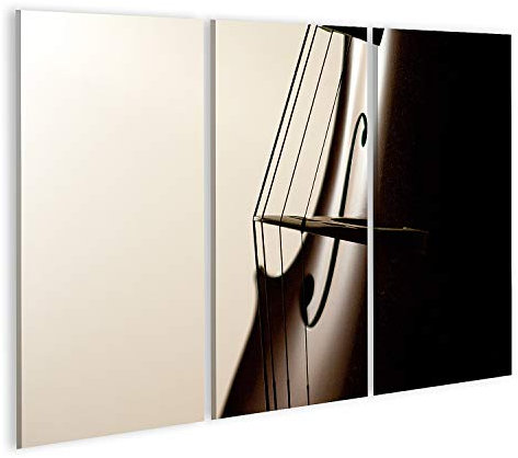 islandburner Bild auf Leinwand Cello Saiten Nahaufnahme Bilder Wandbilder Poster GBFF-3P