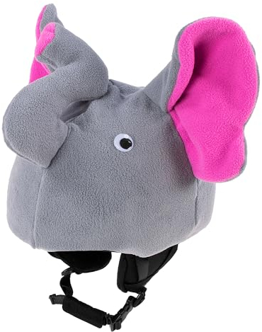 Ski Helmet and Snowboard Helmet Cover Elephant/Bee/Monkey for Children Helmet Cover Helmet Cover (Elephant)