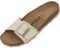 Palado Pantoletten Damen Malta EGS Matt – bequeme Sandalen Made in Spain - Hausschuhe mit dämpfendem Kork-Fußbett - modische Sommerschuhe Beige UK9 - EU42