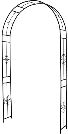 Arch Blume Stehen Eisen Outdoor Klettern Outdoor Flower Stand -, Hof -, Rosen -, Hortensien, Clematis Und Andere Arch Klettern Ständer/Schwarz / 120×24×240Cm