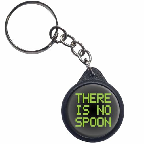 Ozorath There Is No Spoon Keyring Keychain Key Ring Chain With Trolley Coin