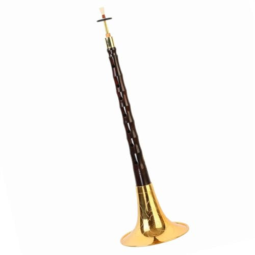 Bol Sculpté En Ébène, Disque À Air, Laque En Or, Suona Folk Chinois, Corne De Suona En Vieux Acajou Suona Pour Débutants (Color : D)