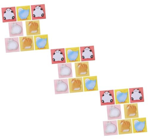 COHEALI 24 Stück Tier Notizpapier Tierform Klebrige Notizblöcke Tragbare Aufkleber Notizen Nachrichten Notizaufkleber Tiere Klebrige Notizblöcke Selbstklebende Notizzettel