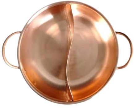 Fenteer Casserole à Double Compartiment, Accessoire de Cuisine Pratique pour Dîners En Famille, 34 cm