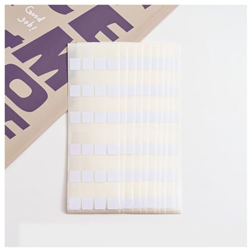 Rockreyoa Transparent Haftnotizen Selbstklebend Haftstreifen 3 Größen Index-Tabs Beschreibbare Page Marker Note Flags für Bücher Notebooks Datei-Klassifizierung Weiß 240 Stück 2 Packs