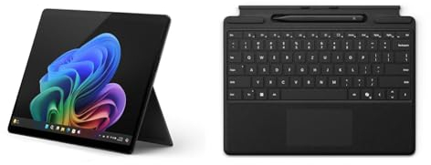Microsoft Surface Pro Copilot+ PC + Pro Keyboard + Slim Pen 2 | Snapdragon X Elite (12 Kerne) | 16GB RAM | 256GB SSD | Schwarz | exklusiv auf Amazon