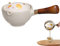 BEAHING Tetera de 360 ​​Grados Rotación Lindo Cerámico Cerámico Tetera China con Filtro Desmontable y Mango de Madera Fabricante de té para té té té tetero de Gato