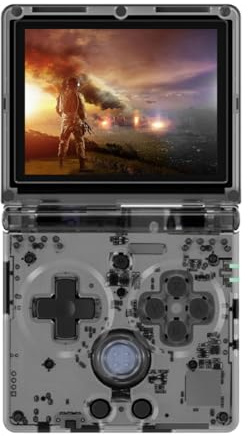 JUCHRZEY Consola Portátil para ANBERNICs RG35XXSP, Pantalla IPS de 3.5 Pulgadas, Reproductor de Juegos Retro de 64G con Soporte de Streaming, WIFI, Bluetooth y Salida HDMI para TV