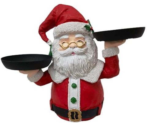 Vassoio decorativo di Babbo Natale per decorazioni natalizie, facile da pulire, vassoio con Babbo Natale