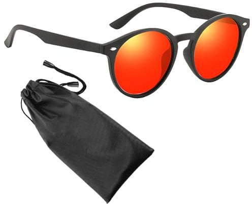Neyeau Blue Light Blocking Glasses Men Red Light Glasses Comes with a Black Glasses Bag Effectively Relieve Eye Fatigue and Improve Sleep Suitable for Screens/Games/TV (Sand Black Frame Red Film)