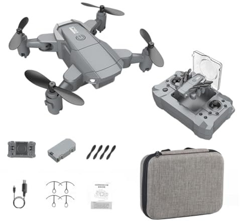 SUPVOX Dron Plegable Cuadricóptero Rc Cámara 4k Vuelo Automático 2.4 Ghz 4 Canales Mini Drone Profesional