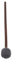 IMIKEYA Bol chantant et gong chakra maillet de bol de musique psalmodie laine outil noir pilons maillet bol chantant en bois bâtons de maillets pour bol fil Grey