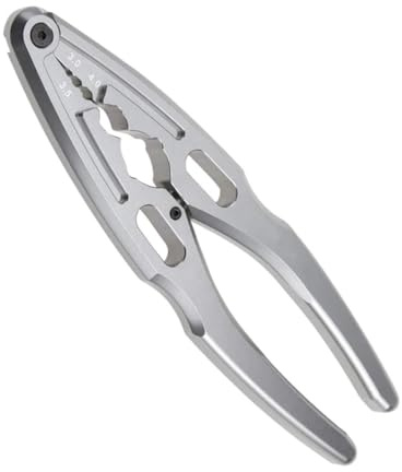 IMIKEYA Pince à Amortisseurs En Alliage D'aluminium Argenté, Outil De Démontage Multifonction Tête Sphérique, Compatible Amortisseurs Échelle, Pour Entretien Et Réparation Rc