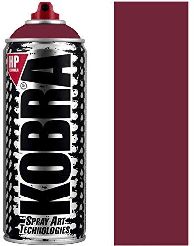Kobra HP Spray Paint - Matt Finish, Acrylic, 400ml Can - Colour: HP5050 Dark Magenta