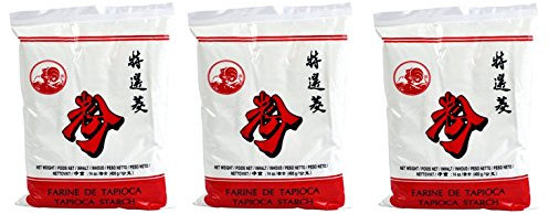 Cock Brand - Lote de harina de Tapioca (3 x 400 g)