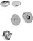 10 Magnet-Knöpfe Magnet-Verschlüsse Taschenverschluss Nähen Basteln Kleidung Tasche Alben, Farbe:silber, Größe:14mm