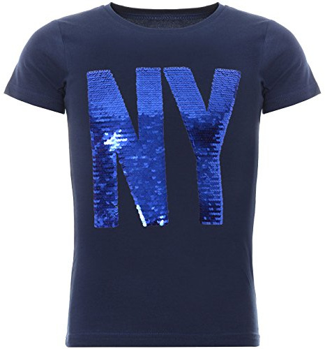BEZLIT Jungen Wende-Pailletten T-Shirt Tollen Motiv 22029 Blau Größe 152