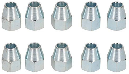 Femelle acier raccords de tuyau 5/8 x18 UNF pour 3/8conduite de frein 10pc