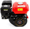 Motor de gasolina de 7,5 CV, 4 tiempos, motor de estacionamiento, motor de karting, alimentación por gravedad refrigerada por aire, motor industrial de 5,1 kW, para bombas y barcos (rojo)