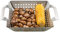 Meateor Grill-Korb aus massivem Edelstahl, geeignet für Holzkohlegrill, Gasgrill, Elektrogrill und Backofen, für kleines Grillgut oder Gemüse, Maße: 28 x 20,5 x 5,5 cm