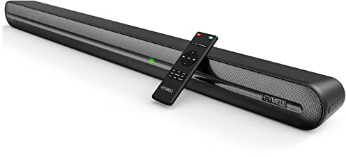 Heymell 2.1ch 150W Clear Voice Dialogue Enhancer Bluetooth Soundbar for 32-55 TV Built-in Subwoofer,36 Long Sound Bar for tv, HDMI ARC Optical AUX.