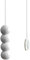 Light Pull Cord with Bead Style Handle in a choice of White, Blue and Pink. With Ice White Cord. (Ice White)