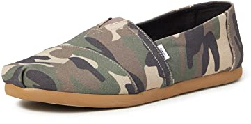 TOMS Herren Alpargata Flache Slipper, Grün, 42 EU