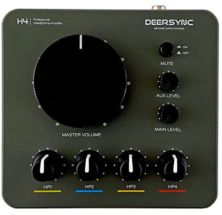 Deersync H4 4-Channel Professional Studio Headphone Amplifier