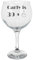 Always Looking Good Personalised Engraved 40th Middle Finger Gin Glass Fortieth Birthday Gift with Personalised with Any Name - Rude Funny Novelty Gin Glass Gift for Men and Women (Empty Glass)