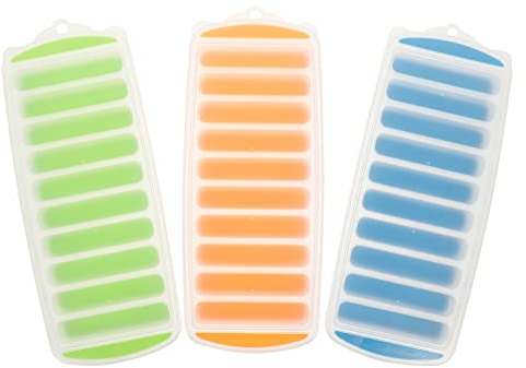 Happyyami Werkzeug Form mit Deckel: Silikon- Eisst?bchen- Schalen Butterform Wiederverwendbare Flexible Gefrierschrank- Whisky- Steinform 3- Teilige Eiskugelmaschine Eismaschinen