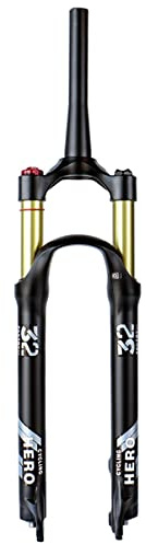 MTB Forcella 26/27.5/29 Pollici Mountain Bike Forcella Ammortizzata Corsa 100mm Forcella Pneumatica Freno A Disco Della Bicicletta Forcella Anteriore QR 9mm ( Color : Tapered manual , Size : 29'' )