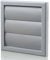 Grey 100mm 4 Inch Plastic External Ducting Gravity Grille Air Vent Cover Extractor Fan Back Draught Shutter Covers AC HVAC Bathroom Outside Wall Ventilation Hose Duct Grill - Part F Building Regs