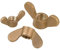 FEEIMOL Flügelmuttern Messing Butterfly Handmuttern M6 (6 Stück)