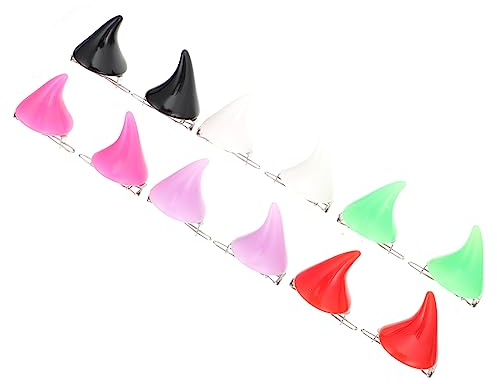 Teufelshorn Haarspangen 12 Stück aus PVC Legierung Geschenkideen