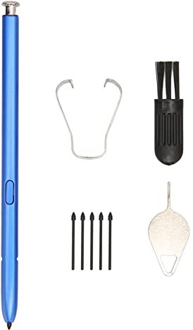 LANTRO JS Stylet de rechange avec pointes et pince à épiler pour Samsung Galaxy Note 10 Lite, couleur bleue